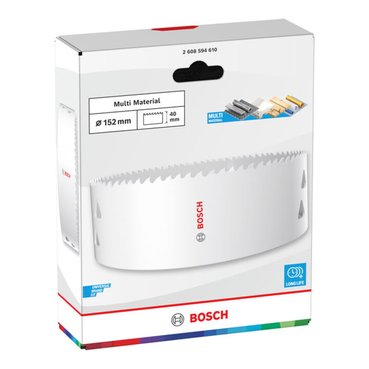 Bosch Multi Material Lochsäge mit Gewinde, 152 x 40 mm