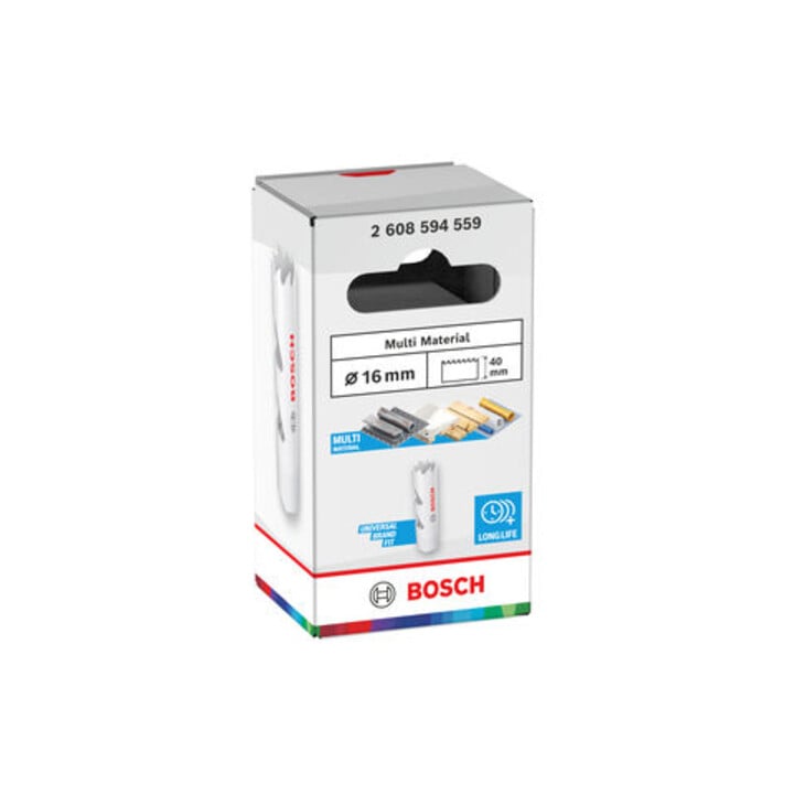 Bosch Multi Material Lochsäge mit Gewinde, 16 x 40 mm