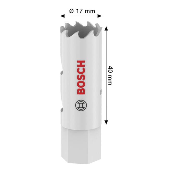 Bosch Multi Material Lochsäge mit Gewinde, 17 x 40 mm