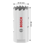Bosch Multi Material Lochsäge mit Gewinde, 22 x 40 mm-5