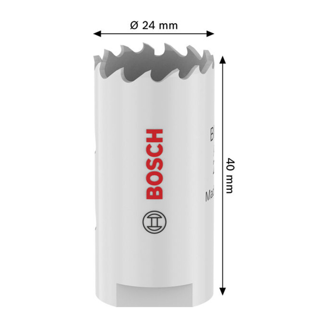 Bosch Multi Material Lochsäge mit Gewinde, 24 x 40 mm