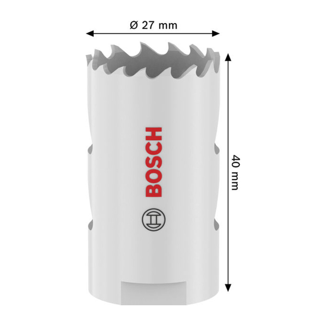 Bosch Multi Material Lochsäge mit Gewinde, 27 x 40 mm