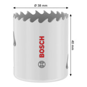 Bosch Multi Material Lochsäge mit Gewinde, 38 x 40 mm-5