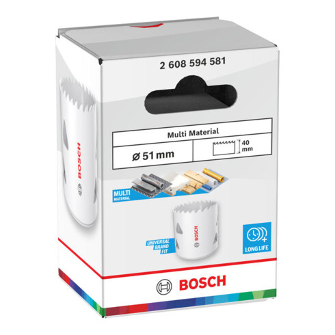 Bosch Multi Material Lochsäge mit Gewinde, 51 x 40 mm