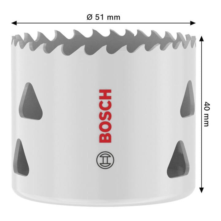 Bosch Multi Material Lochsäge mit Gewinde, 51 x 40 mm