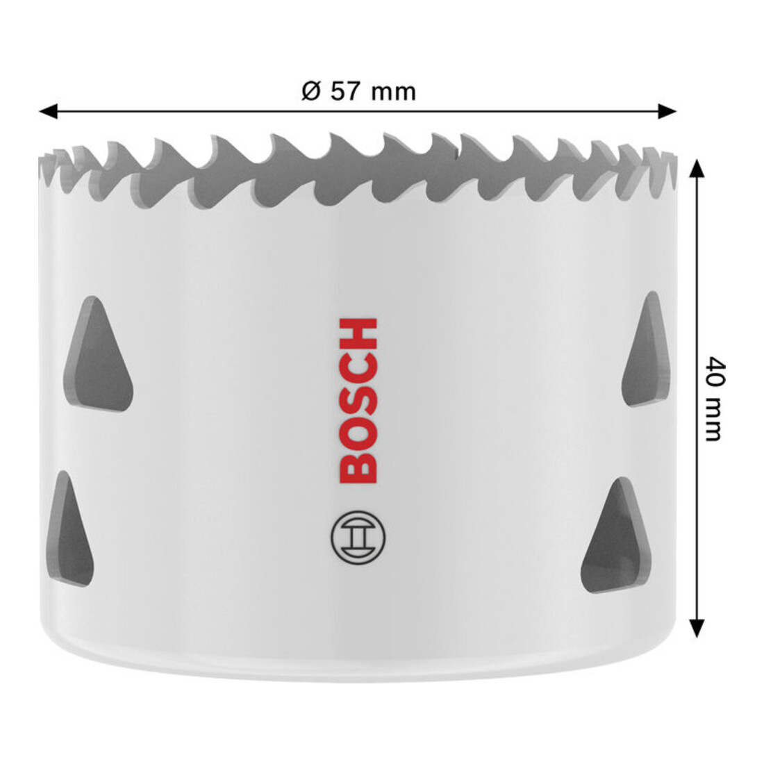 Bosch Multi Material Lochsäge mit Gewinde, 57 x 40 mm