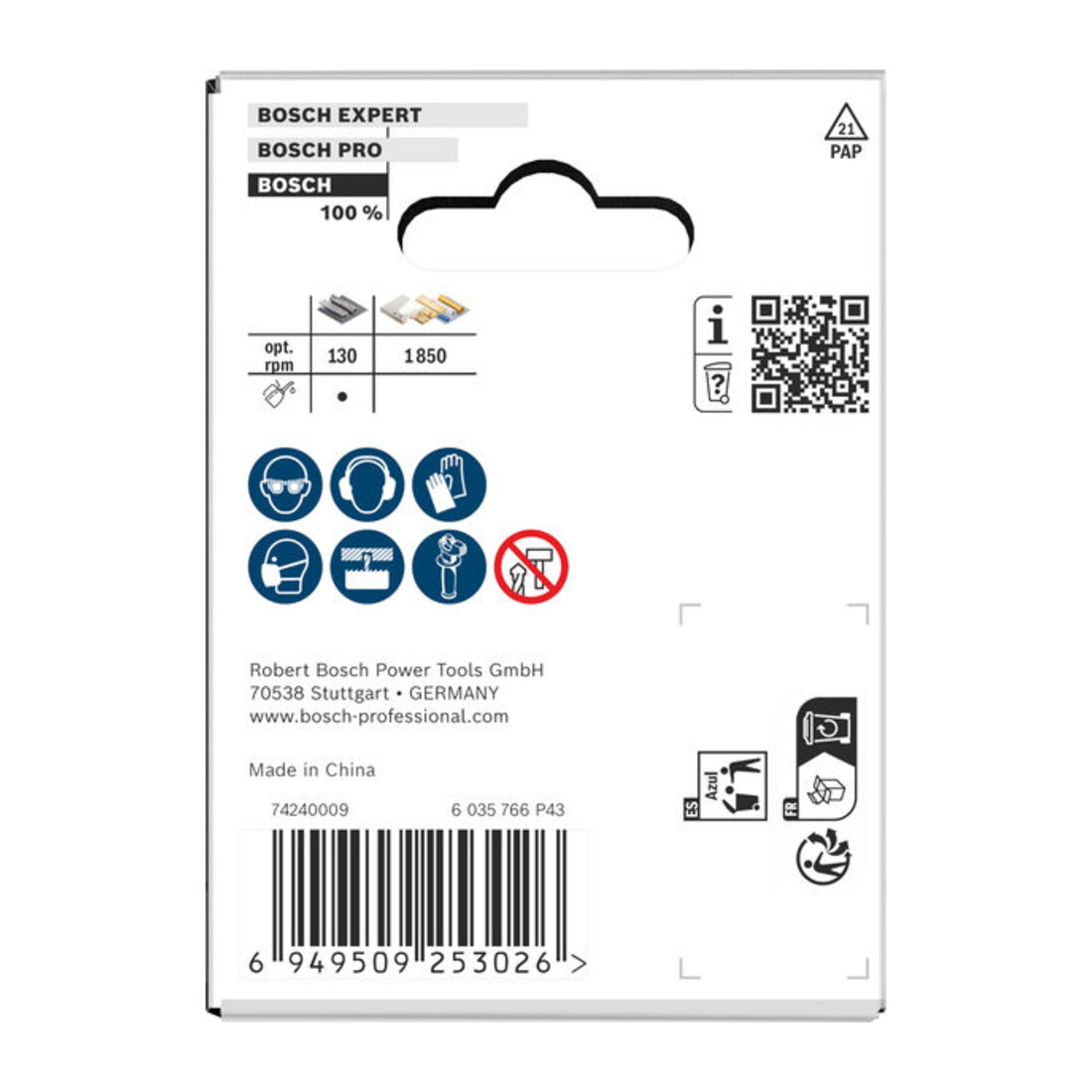 Bosch Multi Material Lochsäge mit Gewinde, 65 x 40 mm