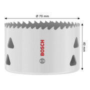 Bosch Multi Material Lochsäge mit Gewinde, 70 x 40 mm-5