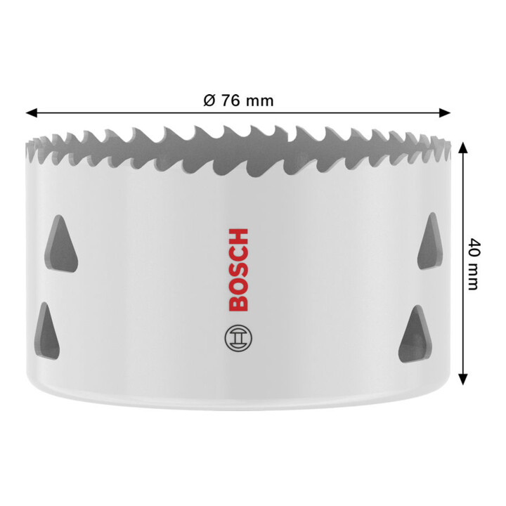 Bosch Multi Material Lochsäge mit Gewinde, 76 x 40 mm