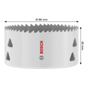 Bosch Multi Material Lochsäge mit Gewinde, 86 x 40 mm-5