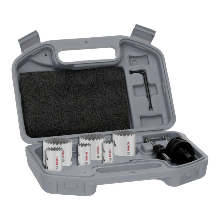 Bosch Multi Material Lochsägen-Set mit Gewinde, 19; 22; 29; 38; 44; 51 x 40 mm