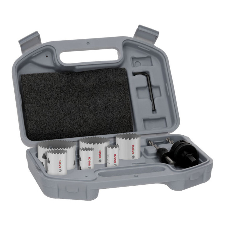 Bosch Multi Material Lochsägen-Set mit Gewinde, 20; 25; 35; 40; 51; 68 x 40 mm