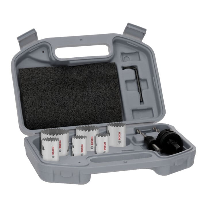 Bosch Multi Material Lochsägen-Set mit Gewinde, 24; 27; 32; 35; 40; 52 x 40 mm