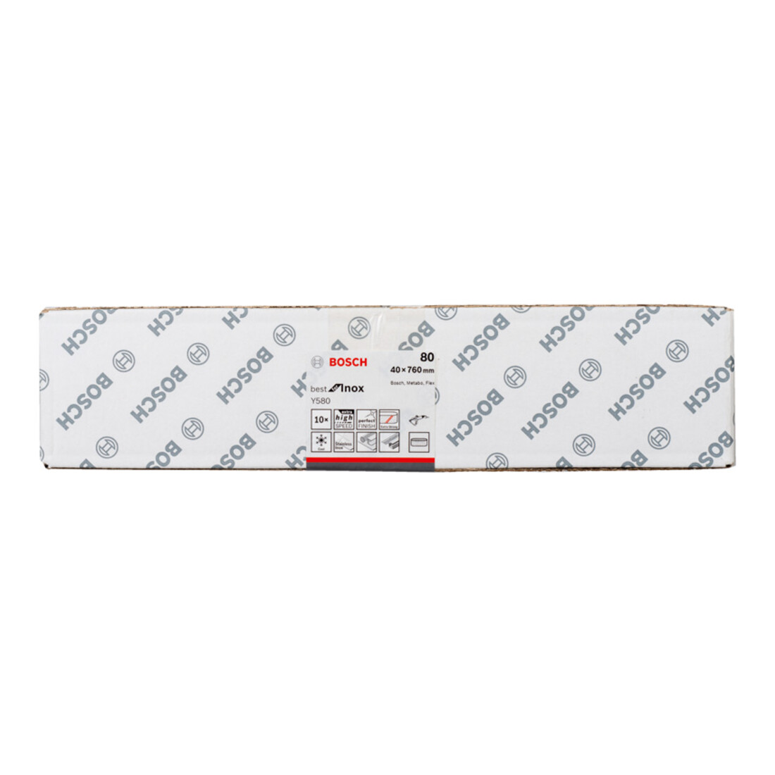 Bosch Nastro abrasivo Y580 Best for Inox, 40x760mm, 80