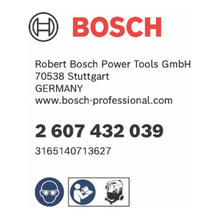 Bosch natte filterzak