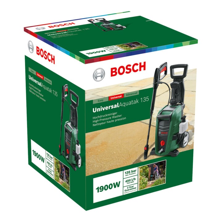Bosch Nettoyeur haute pression UniversalAquatak 135 Home & Car Kit