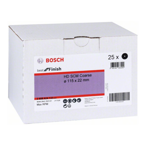 Polaire abrasive Bosch SCM très fine 115 mm