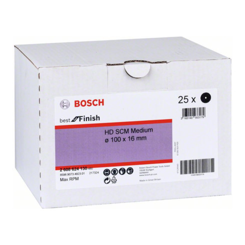 Bosch non-tissé abrasif SCM moyen 100 mm