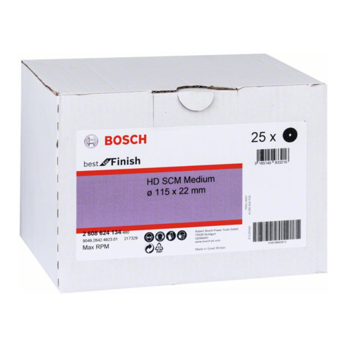 Bosch non-tissé abrasif SCM moyen 115 mm