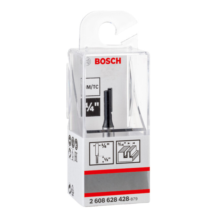 Bosch Nutfräser 1/4", D1 4,8 mm, L 12,7 mm, G 51 mm