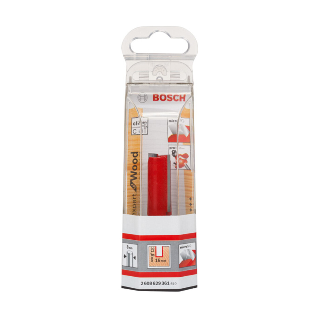 Bosch Nutfräser Expert for Wood 8 mm D1 16 mm L 31,8 mm G 66 mm