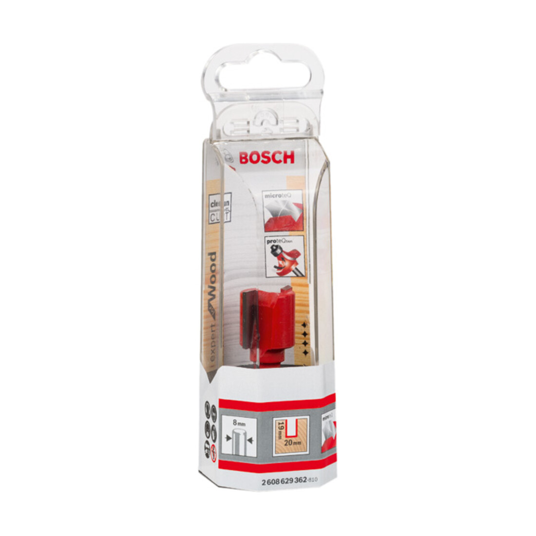 Bosch Nutfräser Expert for Wood 8 mm D1 20 mm L 19 mm G 56 mm