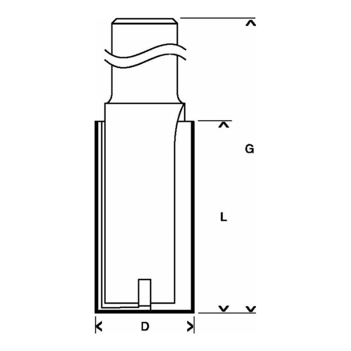 Bosch Nutfräser Expert for Wood 8 mm D1 8 mm L 19 mm G 52 mm