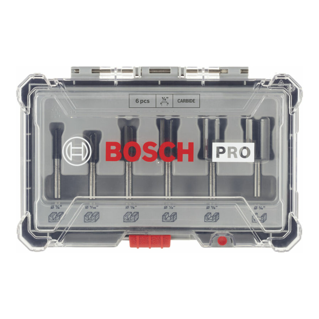 Bosch Nutfräser-Set 1/4"-Schaft 6-teilig