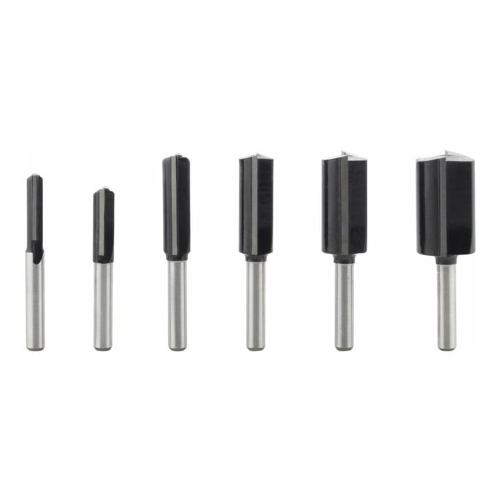 Bosch Nutfräser-Set 6-mm-Schaft 6-teilig