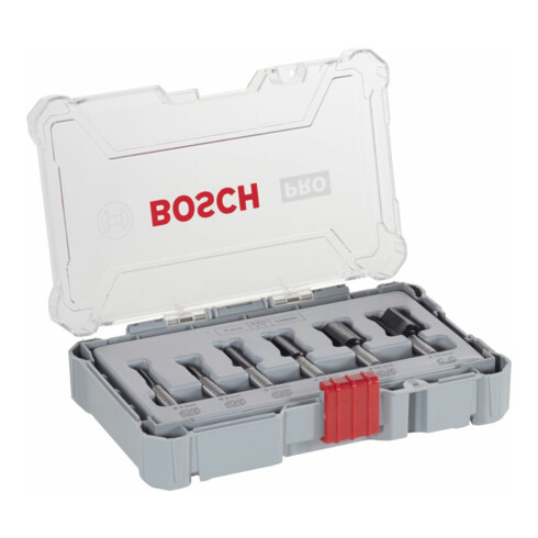 Bosch Nutfräser-Set 8-mm-Schaft 6-teilig