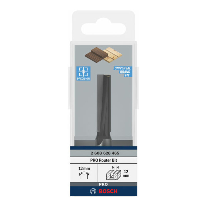 Bosch Nutfräser Standard for Wood 12 mm D1 12 mm L 40 mm G 81 mm