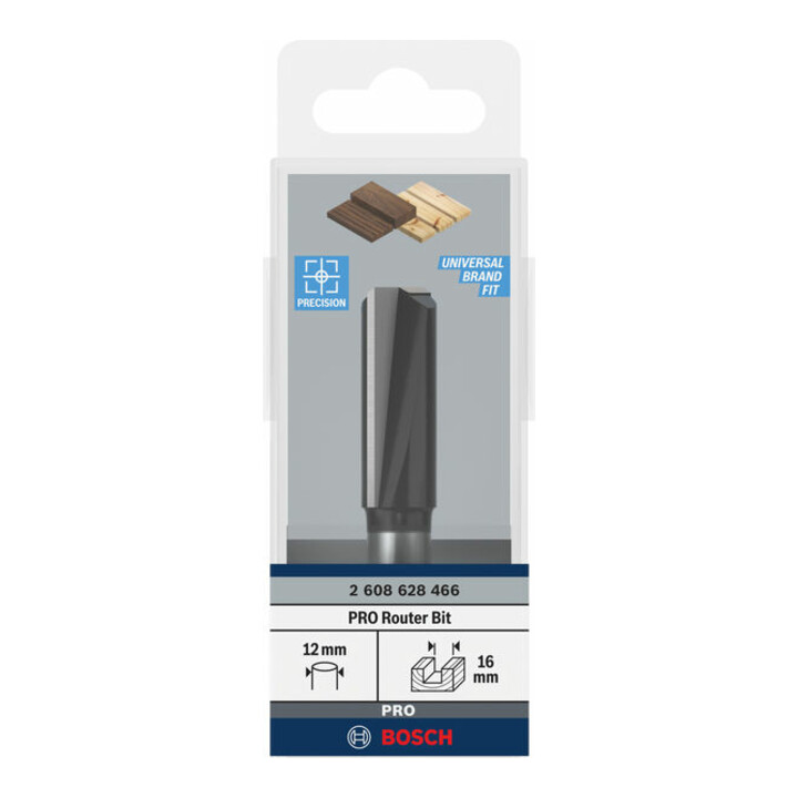Bosch Nutfräser Standard for Wood 12 mm D1 16 mm L 40 mm G 81 mm