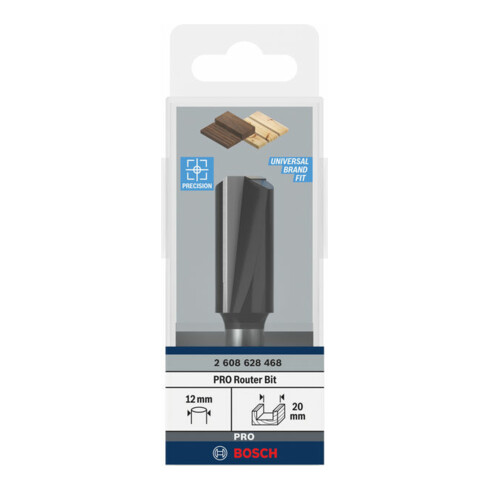 Bosch Nutfräser Standard for Wood 12 mm D1 20 mm L 40 mm G 81 mm