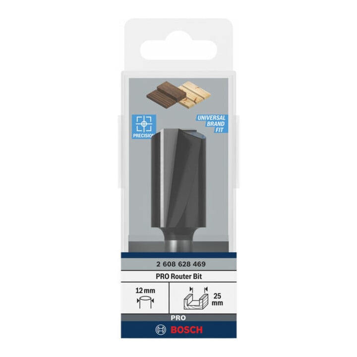 Bosch Nutfräser Standard for Wood 12 mm D1 25 mm L 40 mm G 81 mm