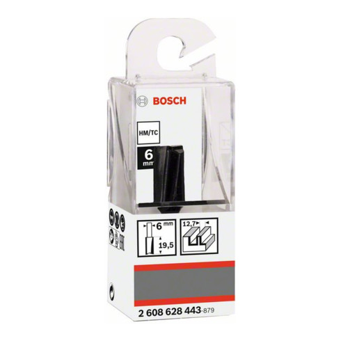 Bosch Nutfräser Standard for Wood 6 mm D1 12,7 mm L 19,5 mm G 51 mm