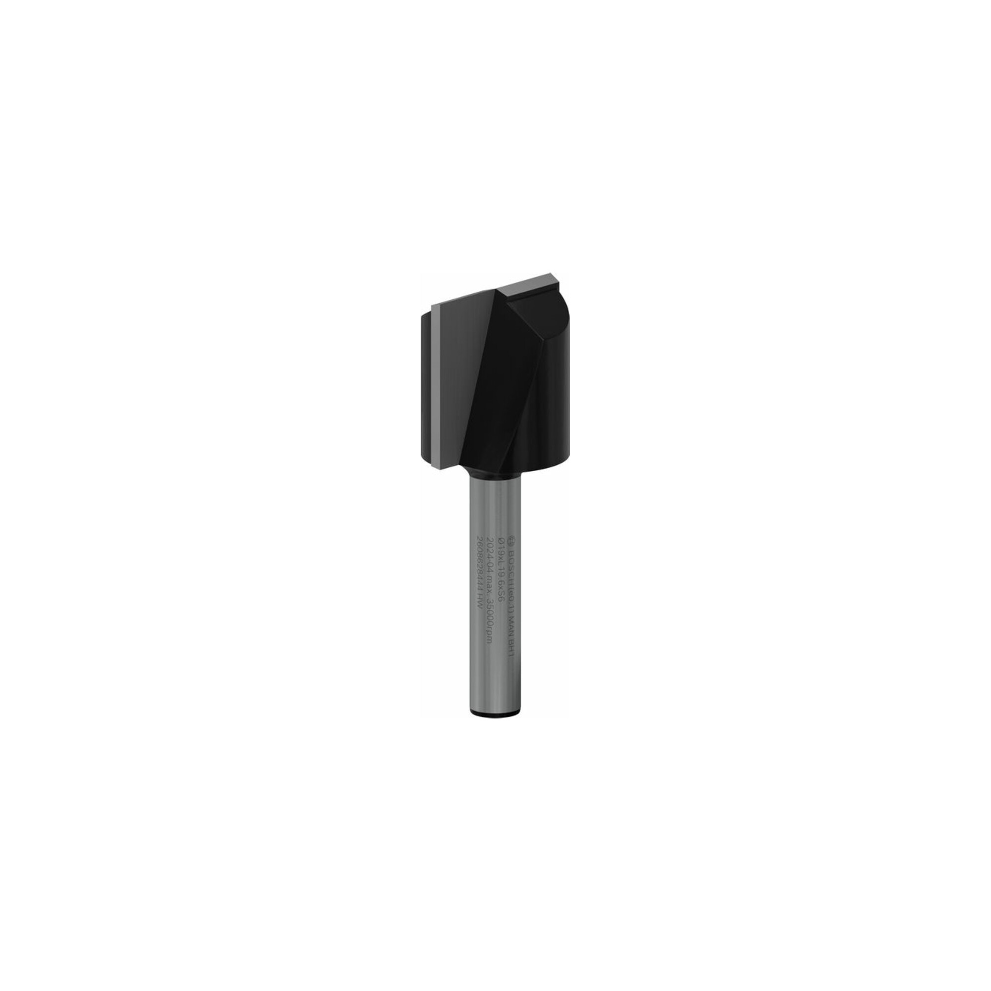 BOSCH Nutfräser Standard for Wood 6 mm D1 19 mm L 19,5 mm G 51 mm
