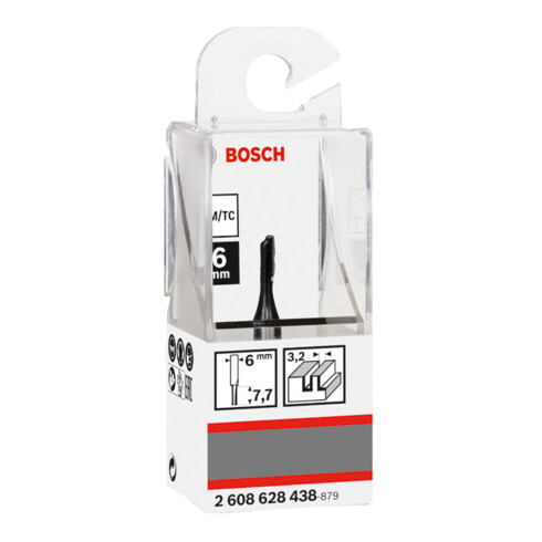 Bosch Nutfräser Standard for Wood 6 mm D1 3,2 mm L 7,7 mm G 51 mm
