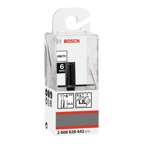 Bosch Nutfräser Standard for Wood 6 mm D1 9,5 mm L 19,5 mm G 51 mm