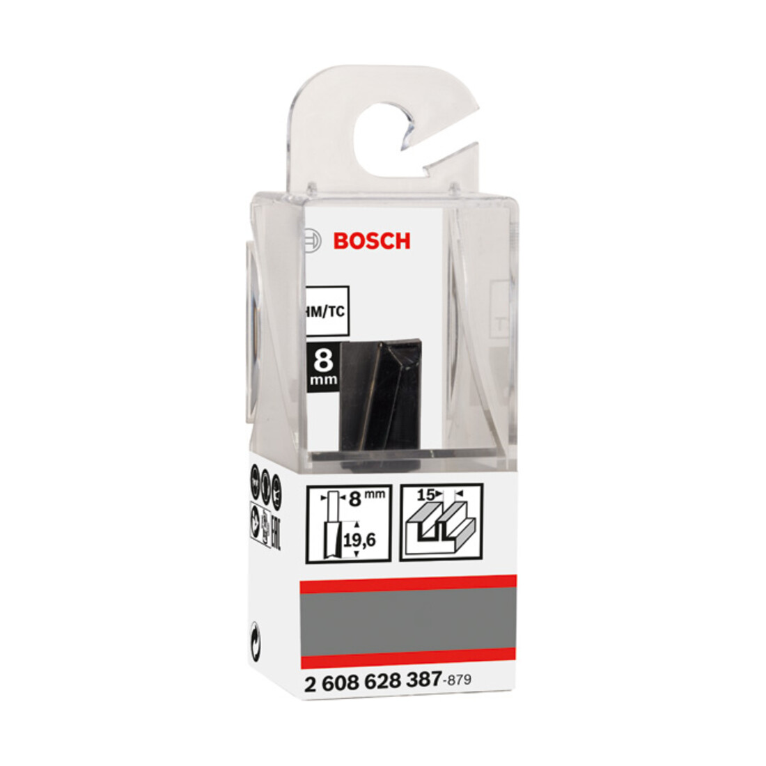 Bosch Nutfräser Standard for Wood 8 mm D1 15 mm L 20 mm G 51 mm