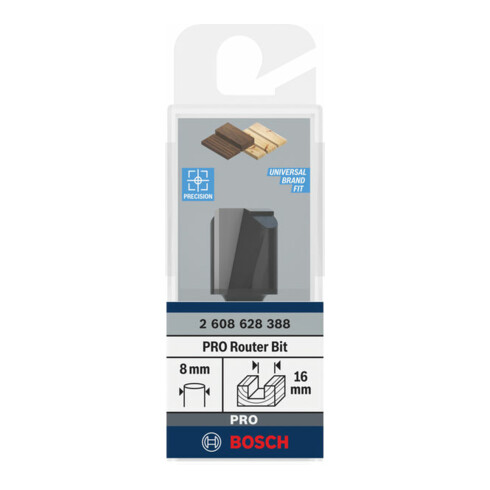 Bosch Nutfräser Standard for Wood 8 mm D1 16 mm L 20 mm G 51 mm