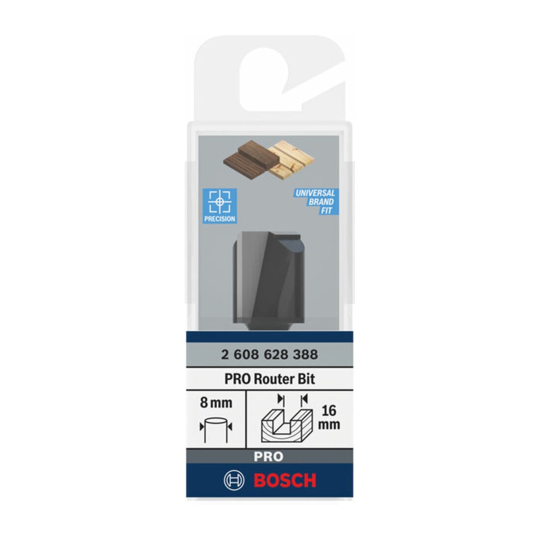Bosch Nutfräser Standard for Wood 8 mm D1 16 mm L 20 mm G 51 mm