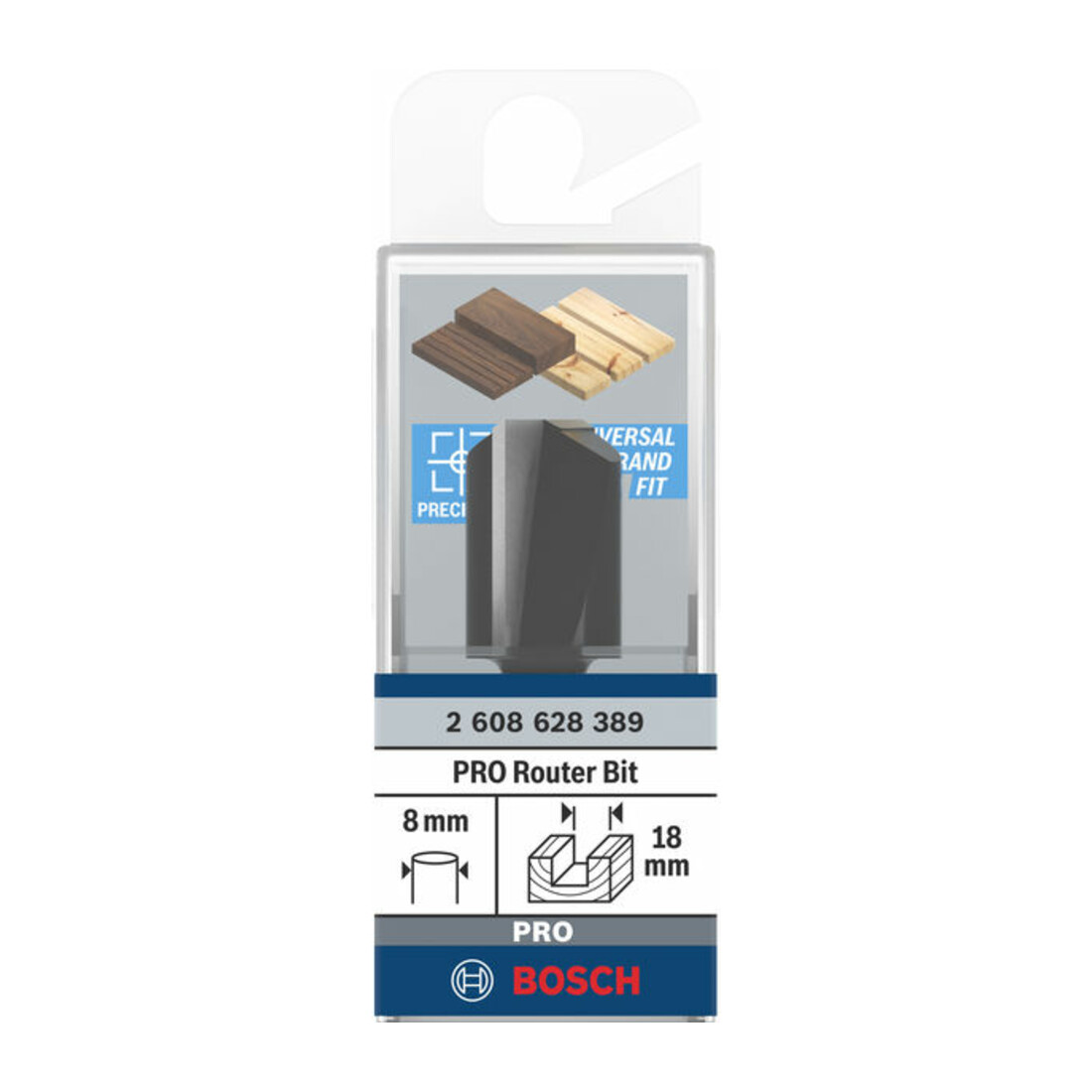 Bosch Nutfräser Standard for Wood 8 mm D1 18 mm L 25 mm G 56 mm
