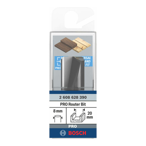 Bosch Nutfräser Standard for Wood 8 mm D1 20 mm L 25 mm G 56 mm