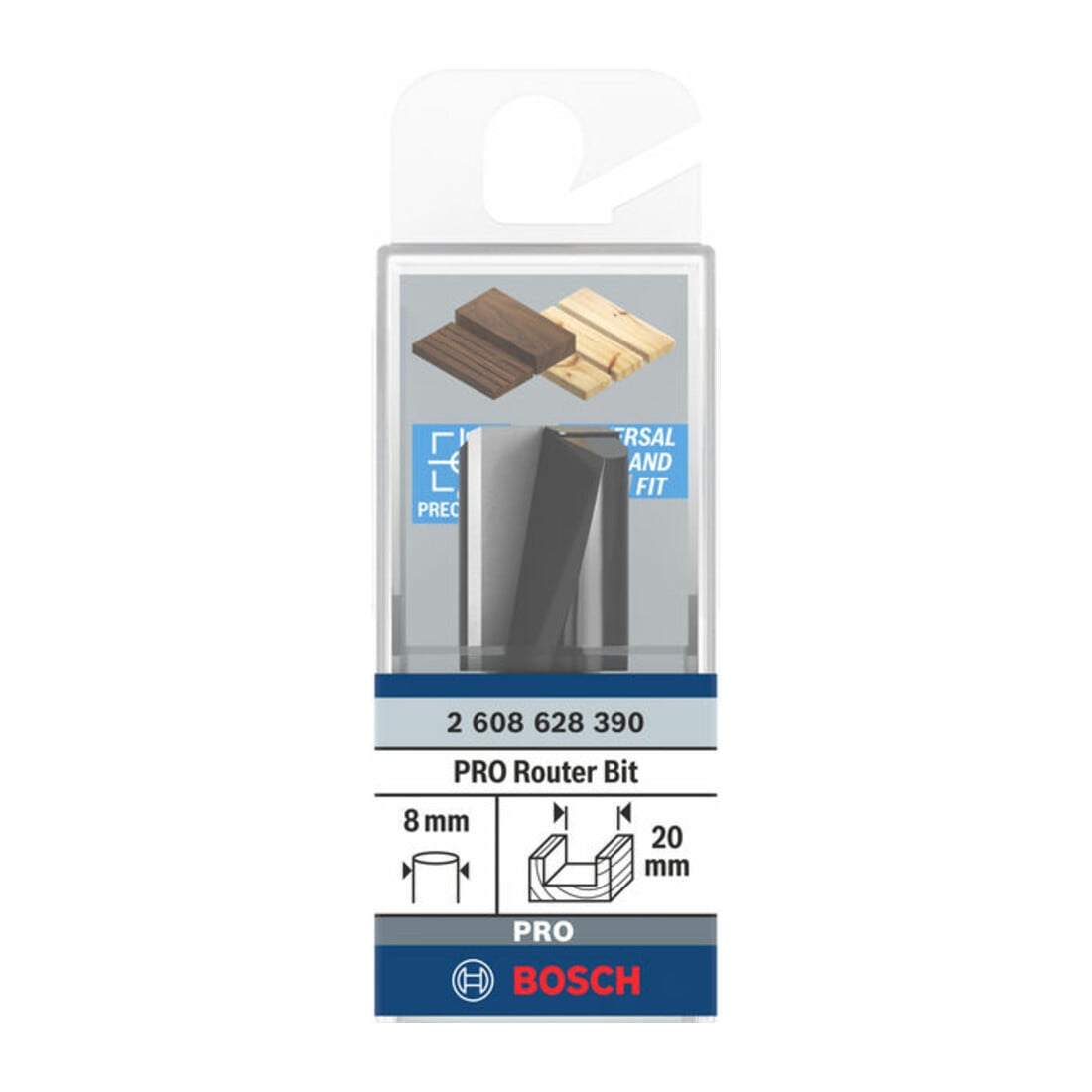 Bosch Nutfräser Standard for Wood 8 mm D1 20 mm L 25 mm G 56 mm