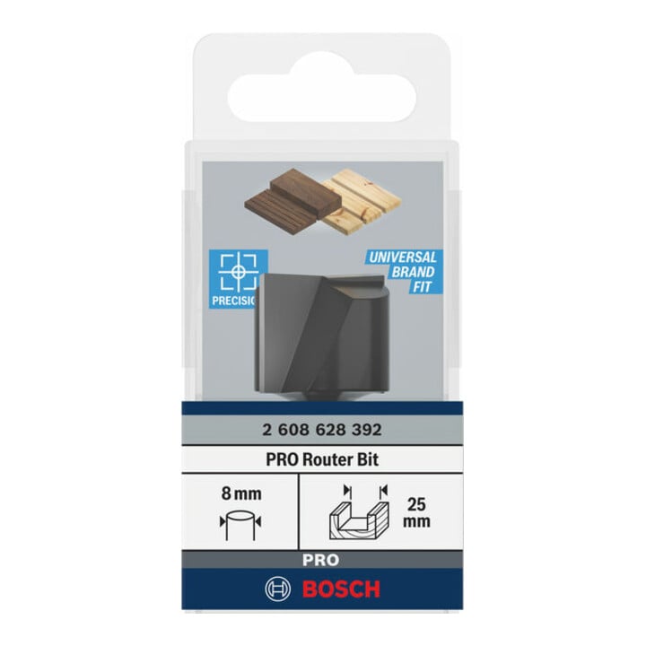 Bosch Nutfräser Standard for Wood 8 mm D1 25 mm L 20 mm G 51 mm