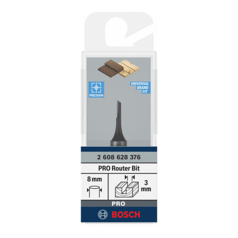 Bosch Nutfräser Standard for Wood 8 mm D1 3 mm L 8 mm G 51 mm