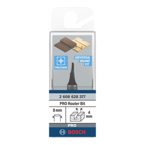Bosch Nutfräser Standard for Wood 8 mm D1 4 mm L 8 mm G 51 mm