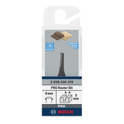 Bosch Nutfräser Standard for Wood 8 mm D1 5 mm L 12,7 mm G 51 mm