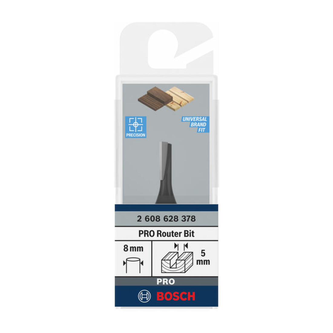 Bosch Nutfräser Standard for Wood 8 mm D1 5 mm L 12,7 mm G 51 mm