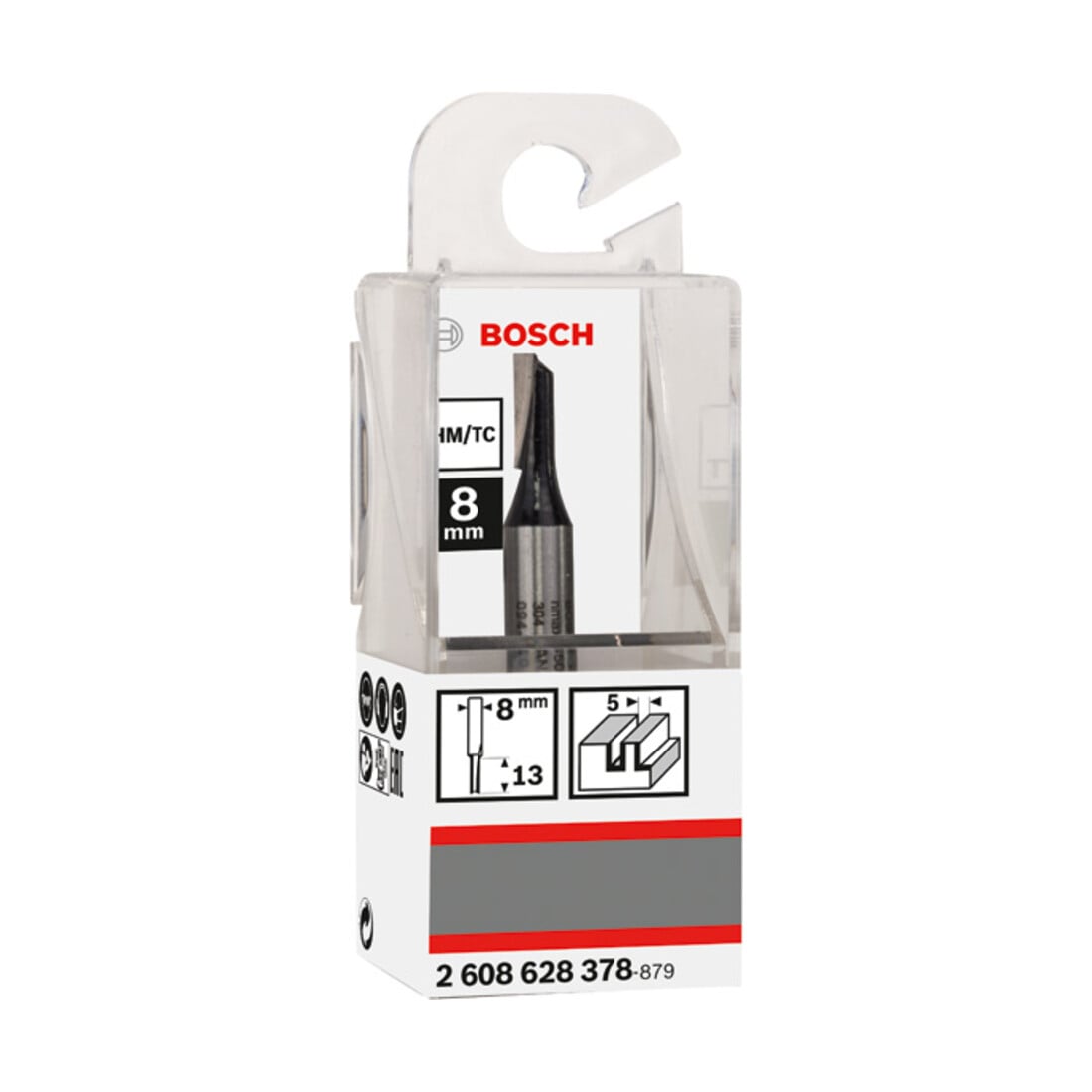 Bosch Nutfräser Standard for Wood 8 mm D1 5 mm L 12,7 mm G 51 mm